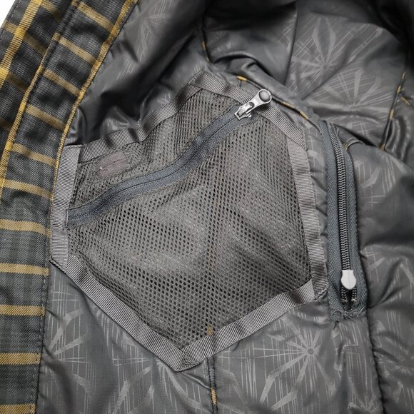 Helly Hansen Ladies Size Small Black & Gold Check Full Zip Snowboard Jacket - Picture 9 of 16